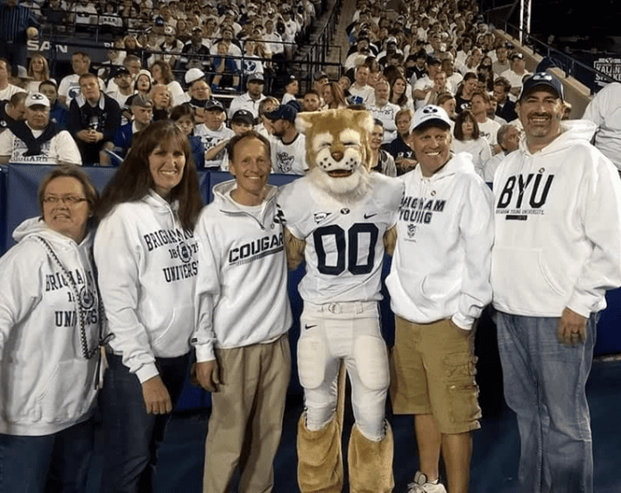 Nebo teacher honored at BYU vs. Toledo football game