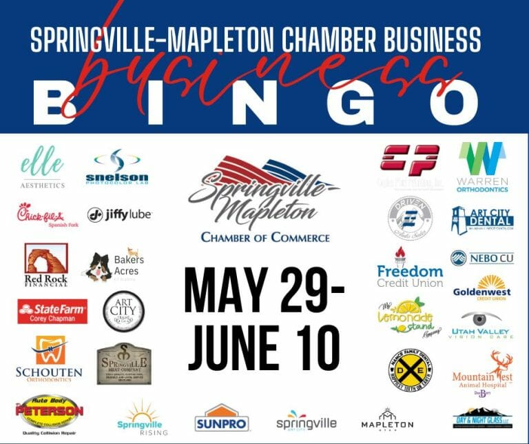 Springville-Mapleton Chamber of Commerce hosting Business BINGO