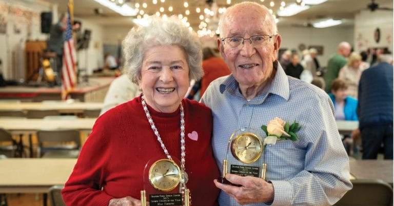 Mae Timmins & Gordon Warner Spanish Fork Senior Center Citizens of the Year.