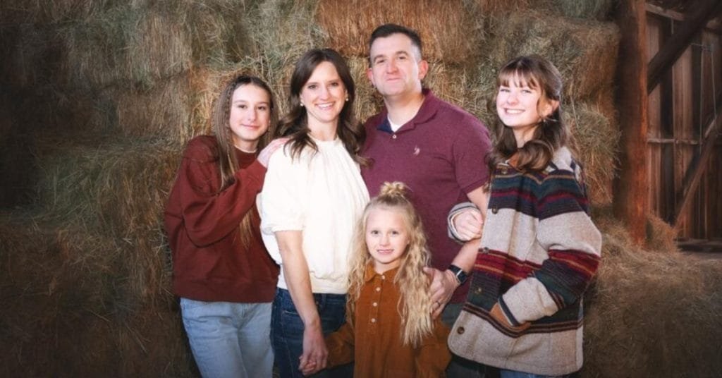Jared and Patricia Sorensen with their three children Meg (18), Cali (15), and Jovie (8)