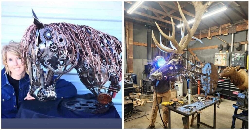 Sarah Beals creates impressive custom metal artwork