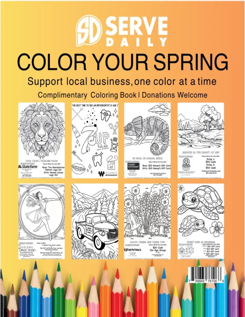 Spring 2025 Coloring Book Cover 792x1024