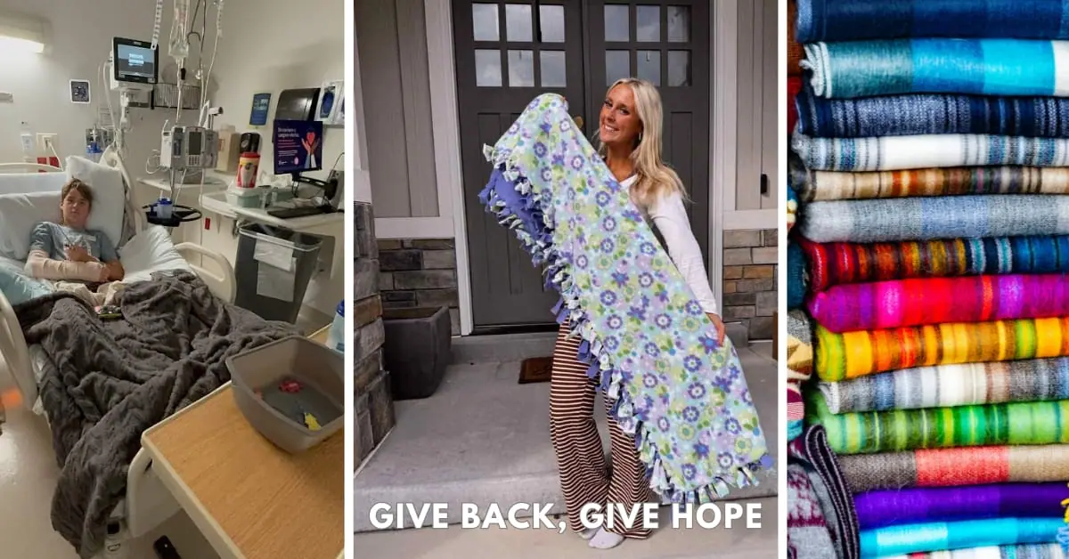 Alli Christiansen - Give back to give hope - fleece blankets and supplies.