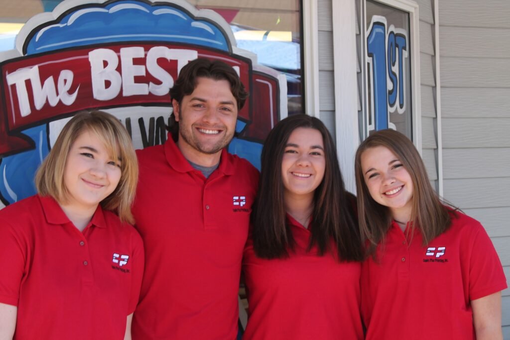 Michael Ewing with three of his daughters: Taylor Ewing, Michael Ewing, Bailey Ewing, Samantha Ewing .