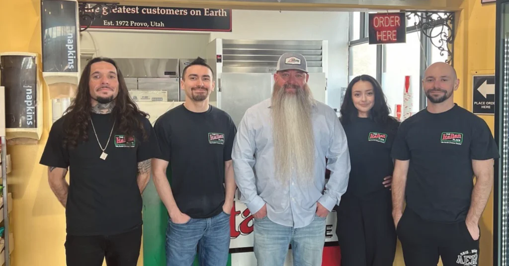 From left to right: Jesse, Montana, Shawn, Jessenia, and Jordan. Stop in and meet the staff and try your hand at finishing one of their legendary "Monster" sized sandwiches!