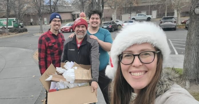 Mindy Sherrow of Santaquin, along with local volunteers, raised funds to serve seniors in their annual Adopt-A-Grandparent fundraiser over the holidays.