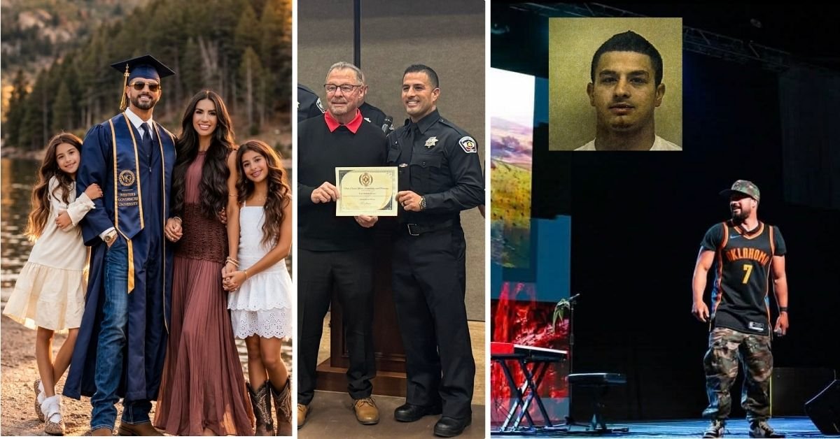 Ryan Stream at his law enforcement graduation, symbolizing a powerful transformation from past hardships to a life of service.
