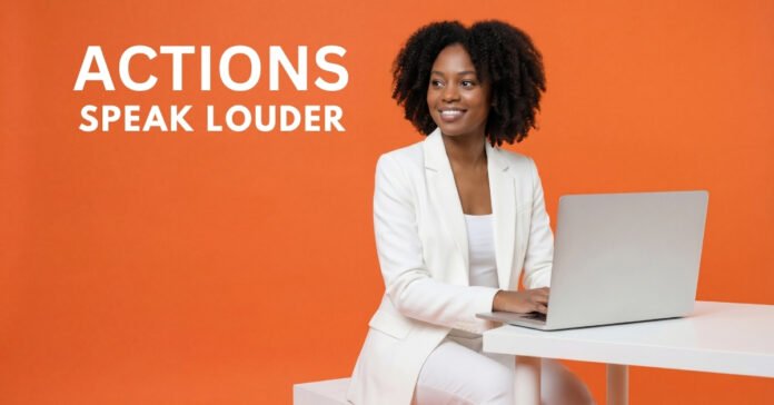 A professional setting showing a person focused on their task, illustrating strong work ethic and reliability.