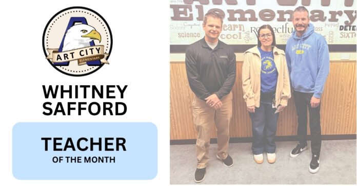 Whitney Safford, Art City Elementary for February 2026.