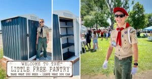 Serve Daily santaquin mini food pantry eagle scout project